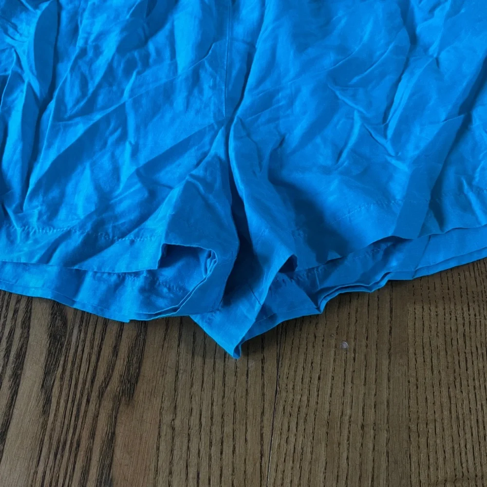 Bebe Vibrant Blue Ruffled Romper - Size Small - Picture 3 of 5